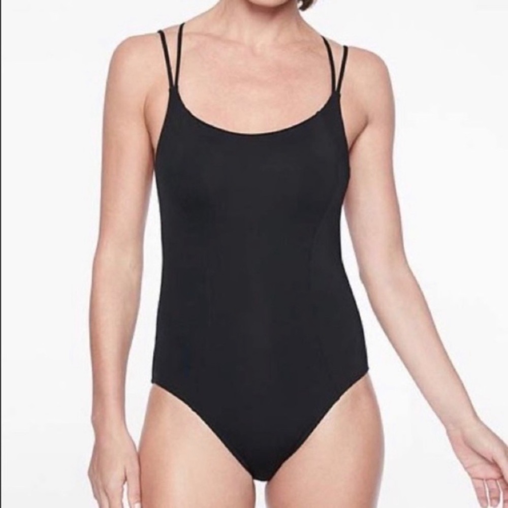 Althleta Black Strappy Back One Piece EUC - Picture 2 of 12